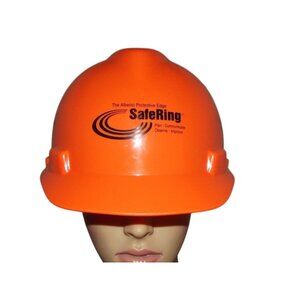 Hard Hat Orange Size Medium MSA V-Gard Ratchet Suspension TYPE 1 Alberici
